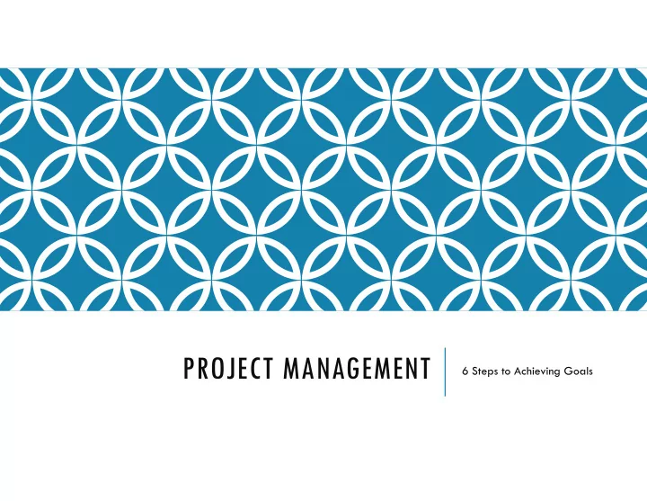 project management