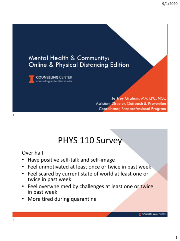 phys 110 survey