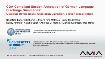 CDA-Compliant Section Annotation of German-Language  Discharge Summaries:  Guideline Development,