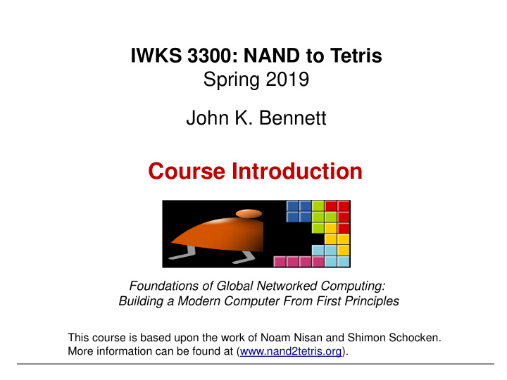 course introduction