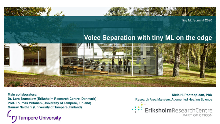 voice separation with tiny ml on the edge