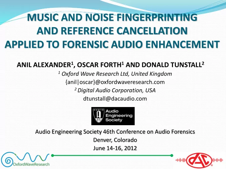 and reference cancellation