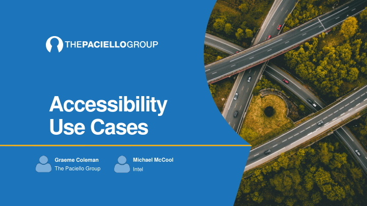 accessibility use cases