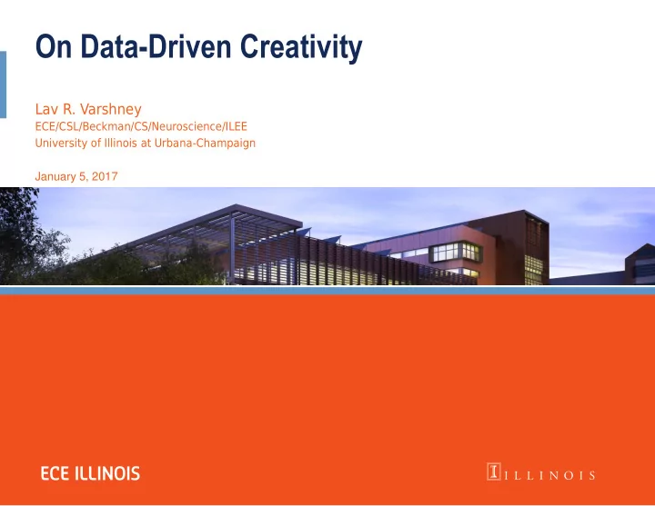 on data driven creativity