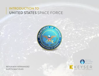 UNITED STATES SPACE FORCE  BENJAMIN HERNANDEZ  KARYN MACVEAN  INTRODUCTION TO WHAT? UNITED STATES