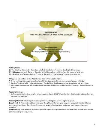 2 Theme: The Holy Spirit is leading Pauls journey. Talking Points:  Paul received a vision in