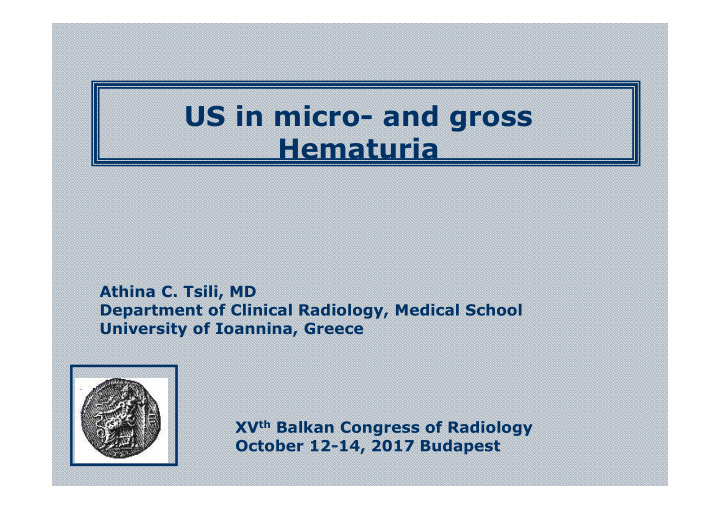 us in micro and gross hematuria