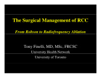 the surgical management of rcc