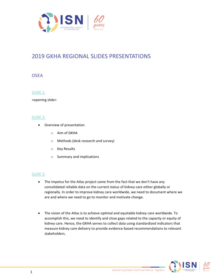 2019 gkha regional slides presentations