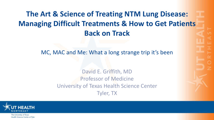 the art science of treating ntm lung disease managing