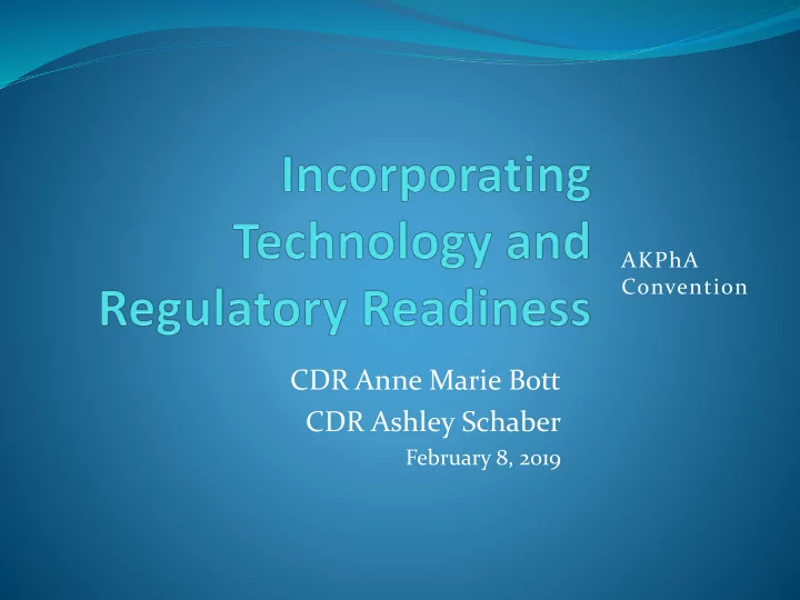 cdr anne marie bott cdr ashley schaber