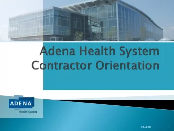 8/14/2013  1  Contractors working on AHS property will  follow AHS policies and will only use