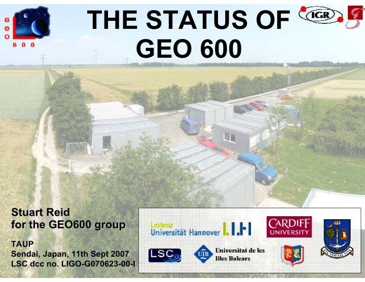 the status of geo 600