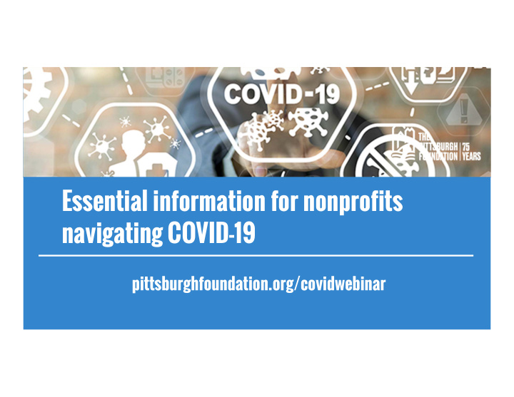essential information for nonprofits navigating covid 19