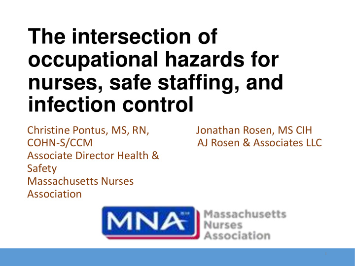 the intersection of occupational hazards for nurses safe
