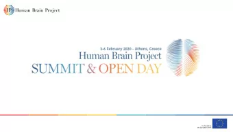 Co-funded by  the European Union  Fenix User Forum meeting  Parallel Session 1  Co-funded by  the