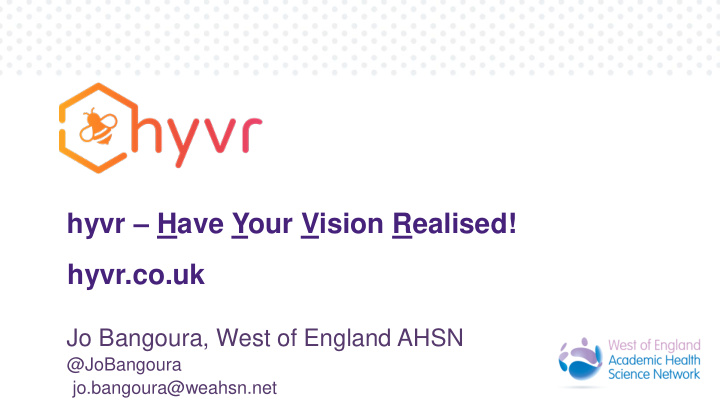 hyvr have your vision realised hyvr co uk