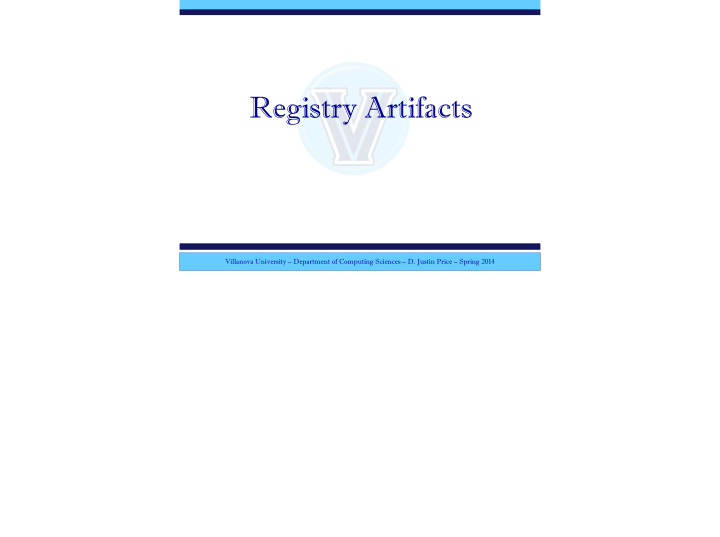 registry artifacts