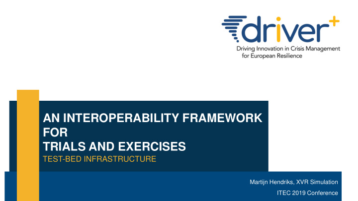 an interoperability framework