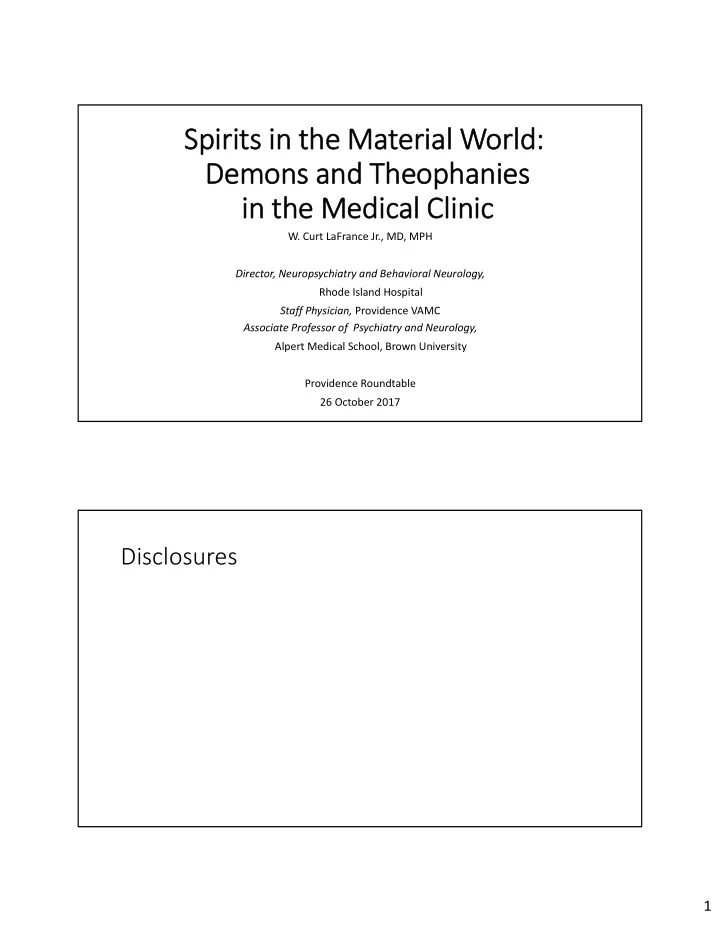 spirits spirits in in the the mater material wo world