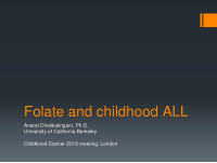 folate and childhood all