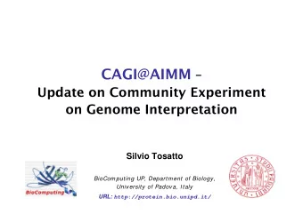 http://www.genomeinterpretation.org/  Organizers Steven E. Brenner , University of California,