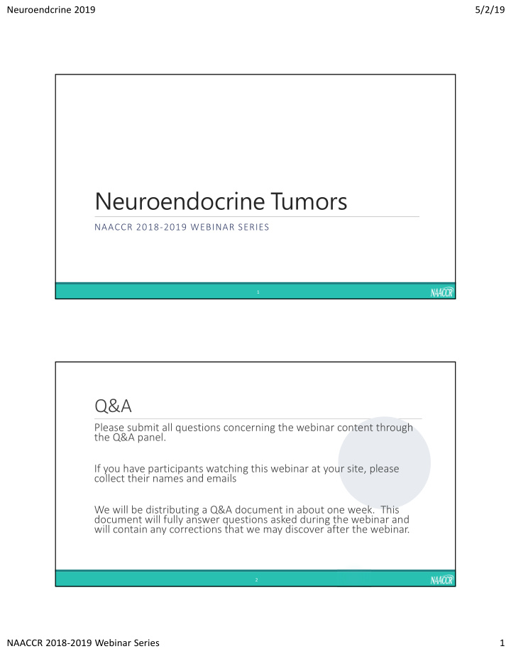 neuroendocrine tumors