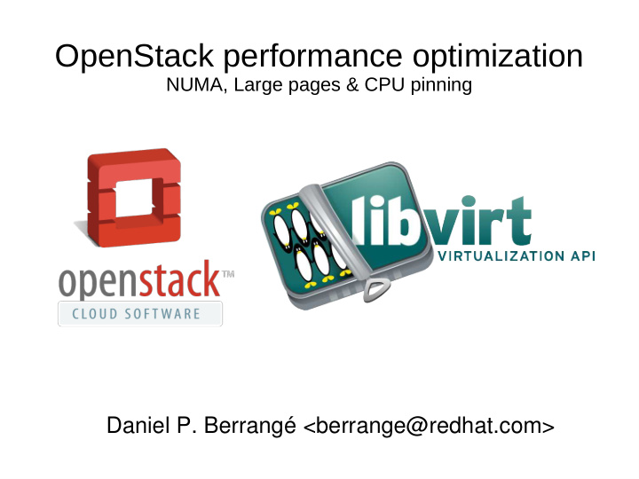 openstack performance optimization
