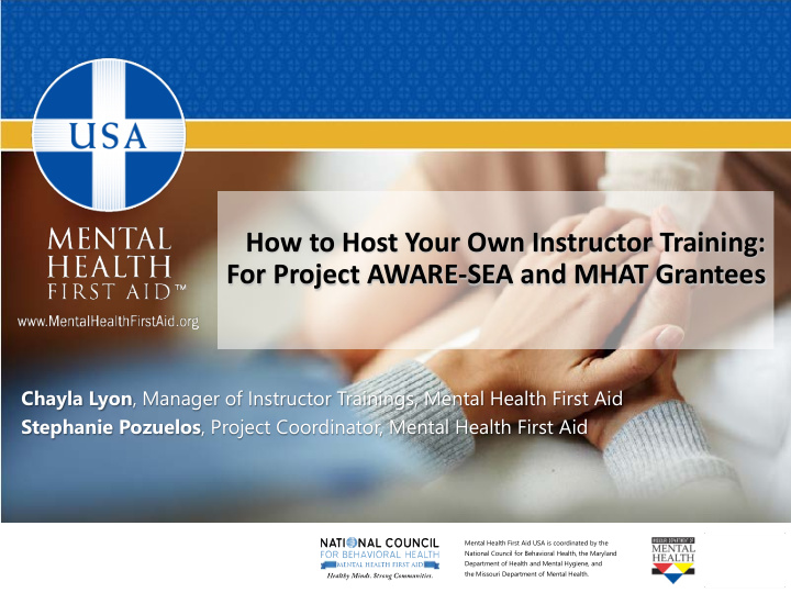 how to host your own instructor training for project