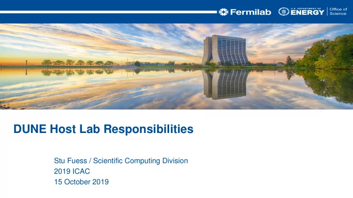 dune host lab responsibilities