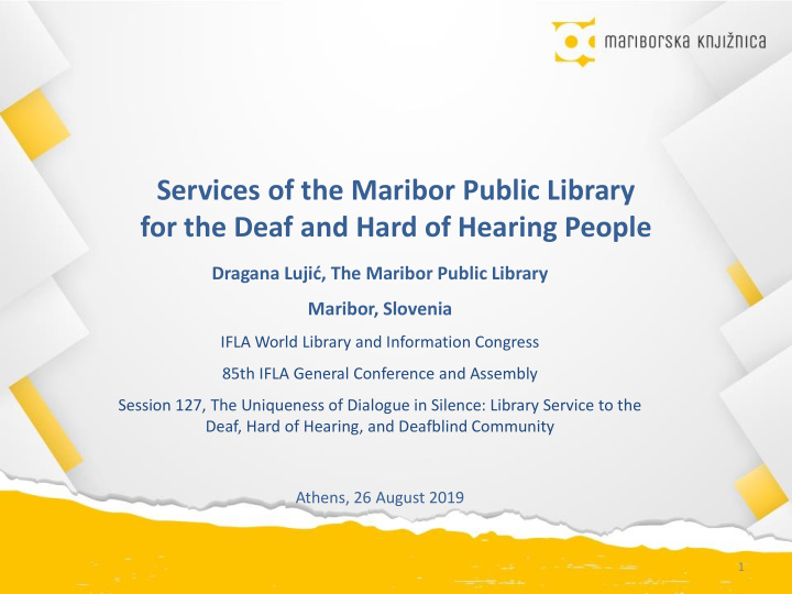 services of the maribor public library
