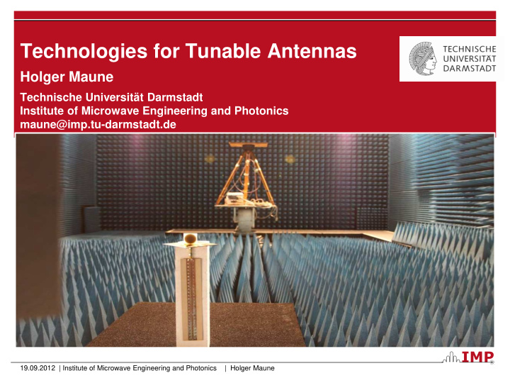 technologies for tunable antennas