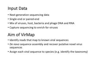 Input  Input Data  Next-generation sequencing data  Single-end or paired-end  Mix of