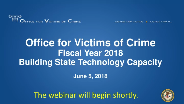 office for victims of crime
