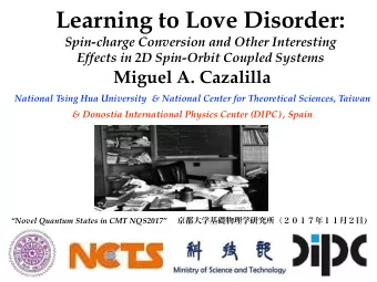 Learning to Love Disorder:  Spin-charge Conversion and Other Interesting  Effects in 2D Spin-Orbit