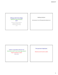 allergy and immunology