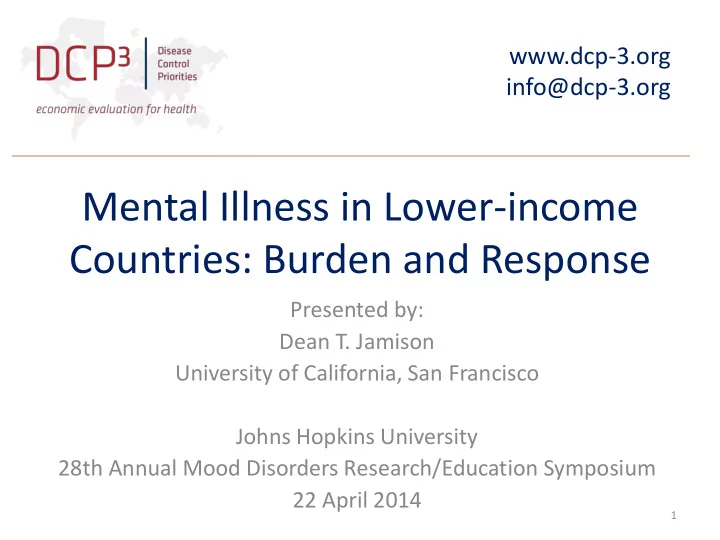 mental illness in lower income
