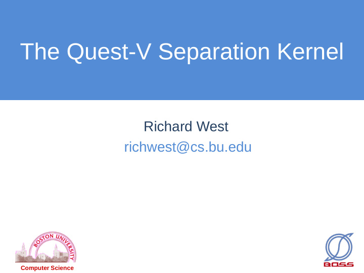 the quest v separation kernel