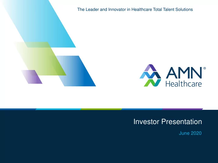 investor presentation