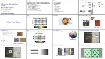 Information Visualization  Position on unaligned scale  Color hue   D3 videos/readings week 6