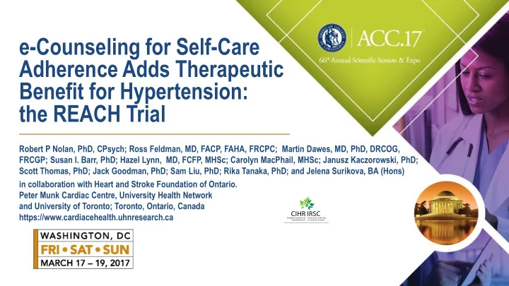 benefit for hypertension