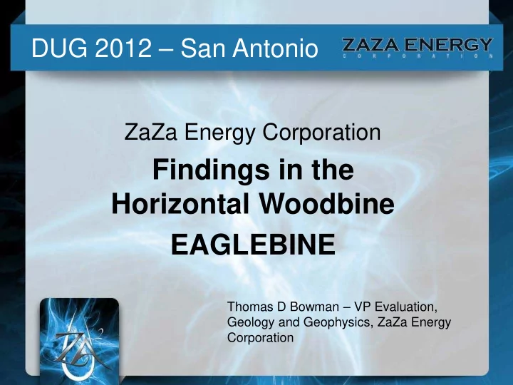 findings in the horizontal woodbine eaglebine