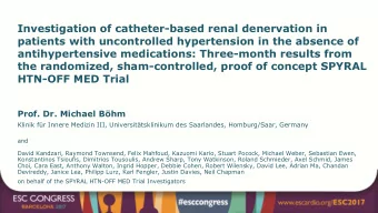 Investigation of catheter-based renal denervation in  patients with uncontrolled hypertension in
