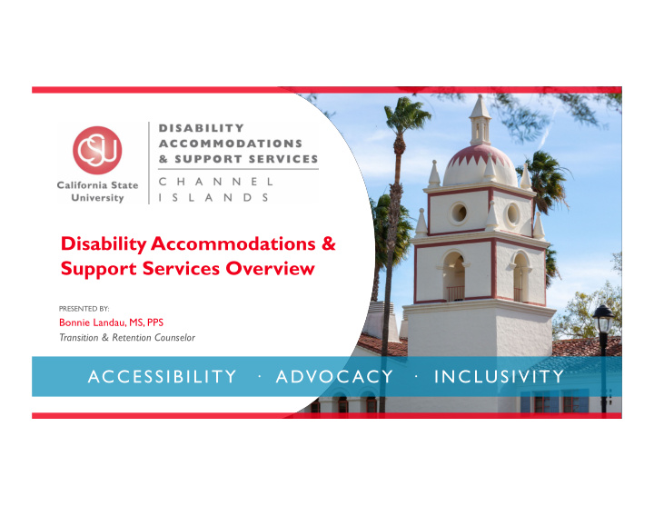 disability accommodations amp support services overview