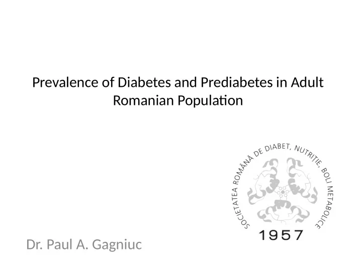 dr paul a gagniuc protocol number srdceb 2012 001 eudra