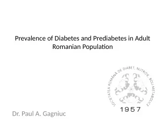 Dr. Paul A. Gagniuc  Protocol number SRDCEB/2012/001;  Eudra CT Number: 2012-004803-12