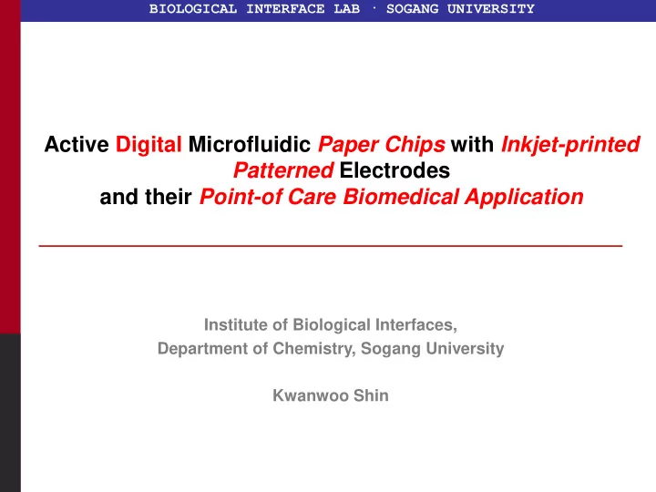 active digital microfluidic paper chips with inkjet