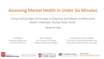 Assessing Mental Health in Under Six Minutes  Using Cutting-Edge Technology to Diagnose and Report