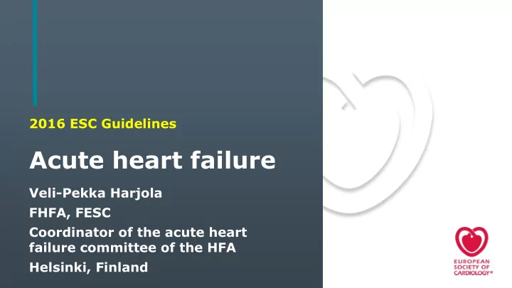 acute heart failure