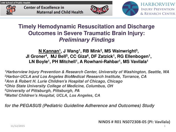 timely hemodynamic resuscitation and discharge outcomes